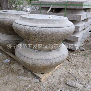 廠家直銷青石柱腳石 空心包柱石 石雕柱礎(chǔ)石 鼓形柱頂石 柱墩子