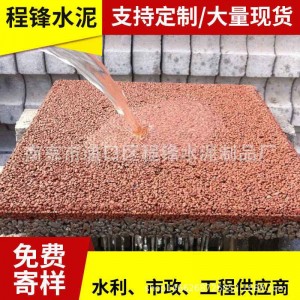 程鋒水泥制品混凝土透水磚 灰色紅色生態(tài)透水磚 人行道防滑透水磚